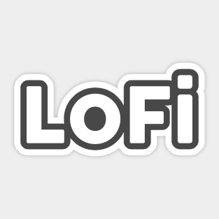 Lofi Solo white Sticker